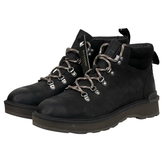 Sorel Hi Line Hiking Boot Women's SZ 10.5 Black Suede Leather NEW Athletic Chunk - Picture 1 of 10